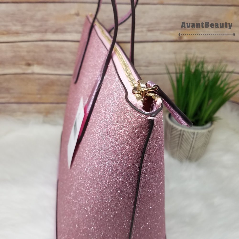 Kate Spade  Lola Glitter Tote Shoulder Rose Pink - Picture 8 of 14